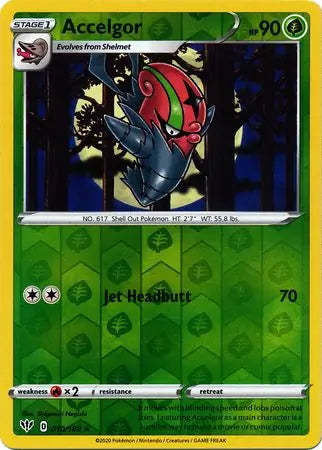 Darkness Ablaze Accelgor #10/189 reverse holo